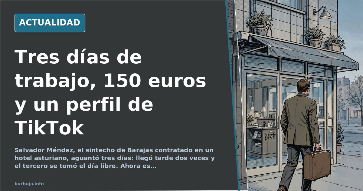 Salva, el sintecho de Barajas, duró tres días en el hotel asturiano