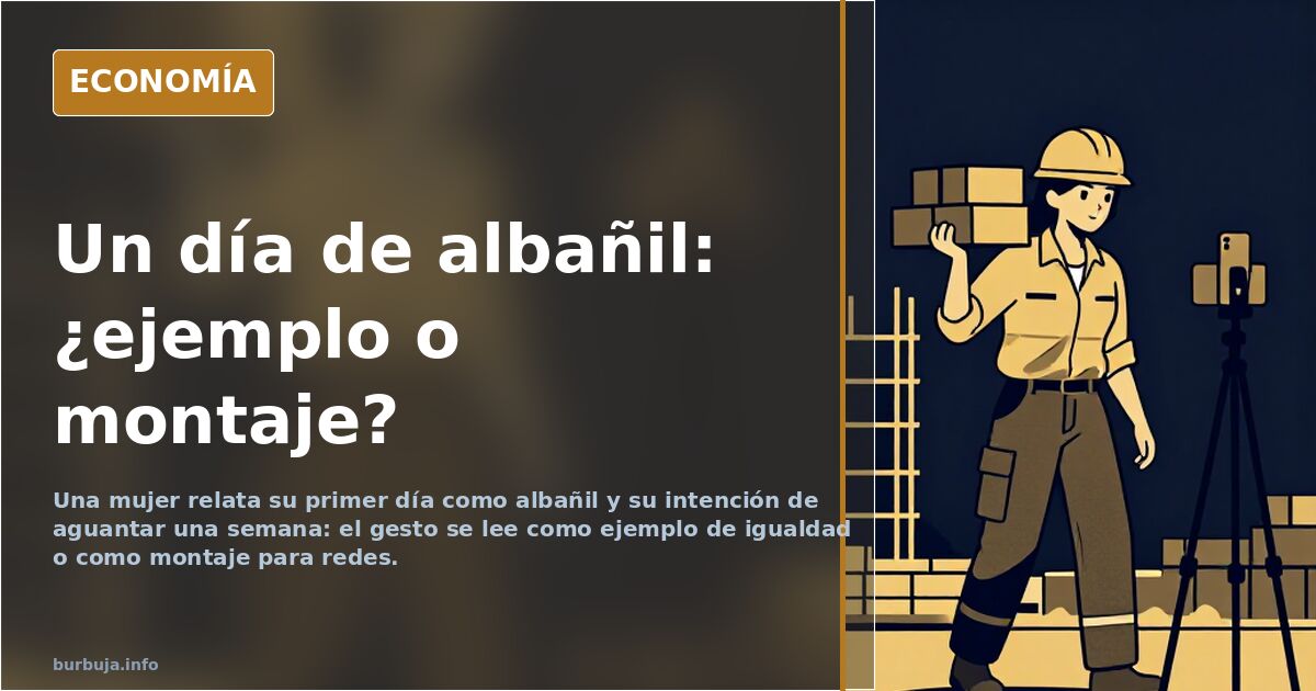 Primer día de albañil: el relato que divide a la red