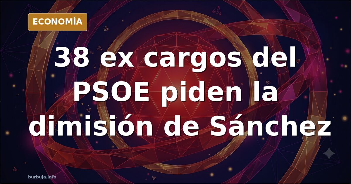 Ilustración editorial de una carta abierta sobre un escritorio con el sello del PSOE, rodeada de siluetas de ex cargos políti