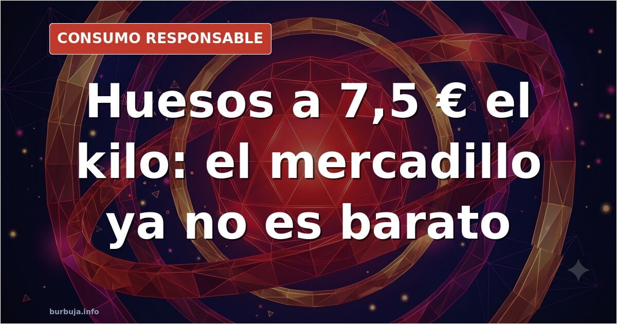 Puesto de mercado tradicional con fruta y carne donde los precios de la cesta de la compra se han disparado