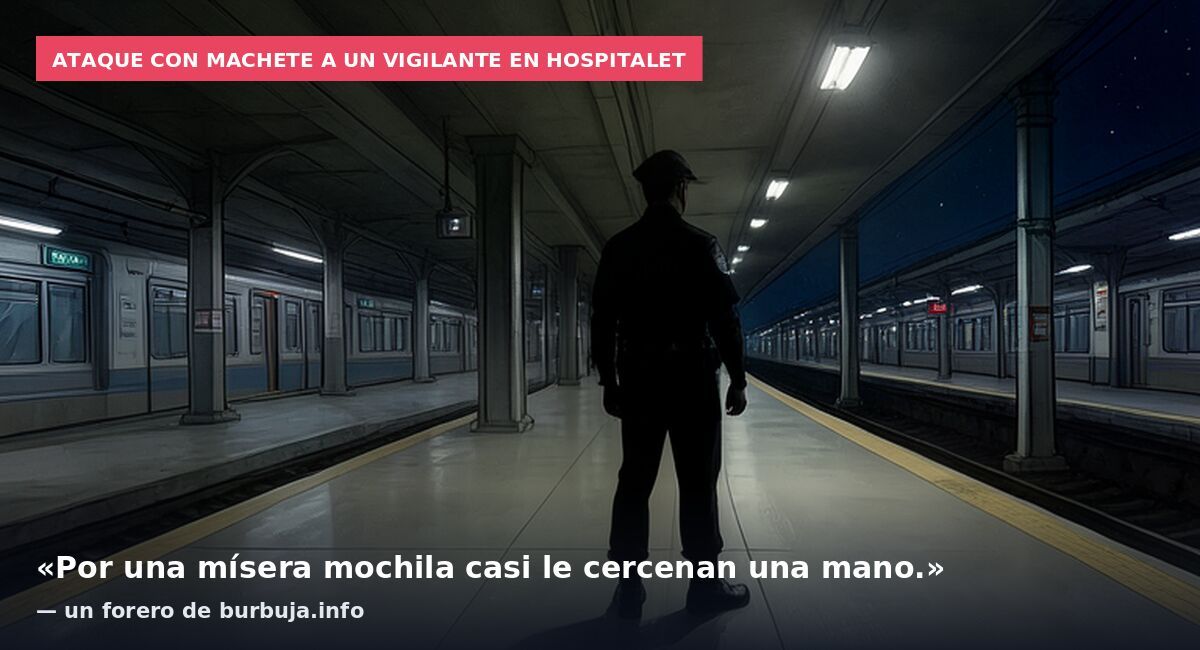 Ataque con machete a un vigilante en Hospitalet: «Por una mísera mochila casi le cercenan una mano.» — un forero de burbuja.info
