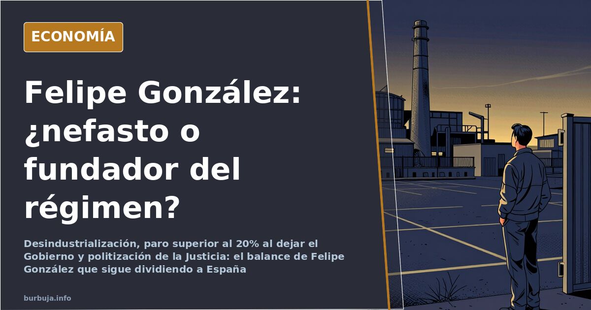 Ilustración editorial de un teléfono rojo y un gráfico de paro descendente sobre mapa de España, en azul marino y dorado