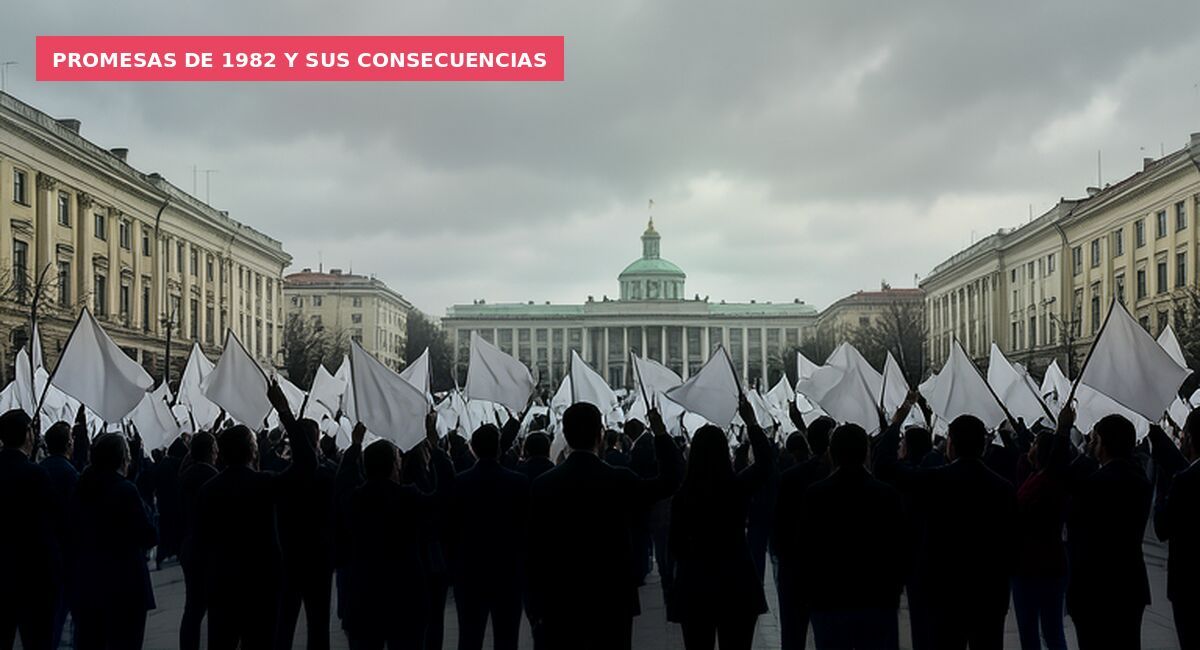 Promesas de 1982 y sus consecuencias