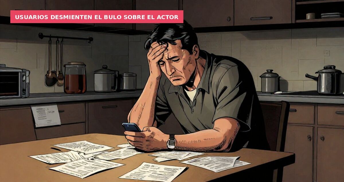 Usuarios desmienten el bulo sobre el actor
