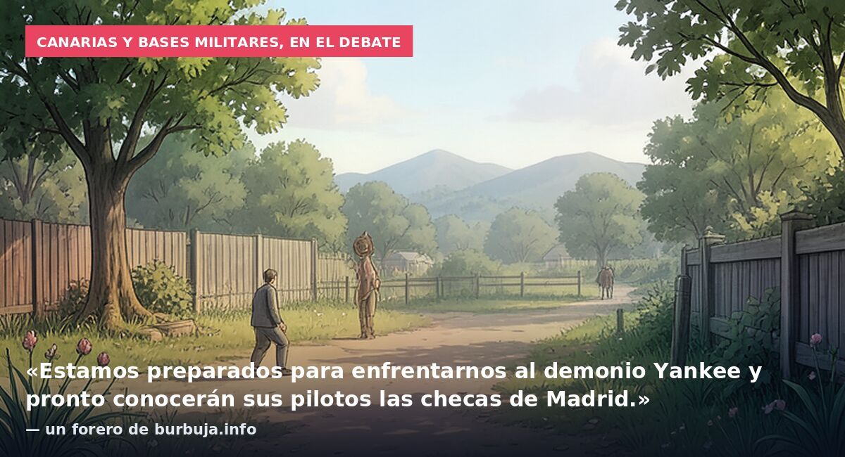 Canarias y bases militares, en el debate: «Estamos preparados para enfrentarnos al demonio Yankee y pronto conocerán sus pilotos las checas de Madrid.» — un forero de burbuja.info