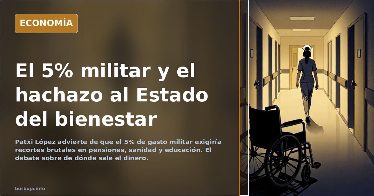 Patxi López: el 5% militar obligaría a recortes brutales