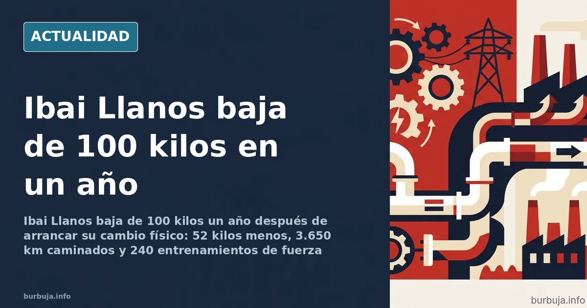 Ibai Llanos durante su cambio físico, de pie junto a una báscula en un gimnasio con luz natural