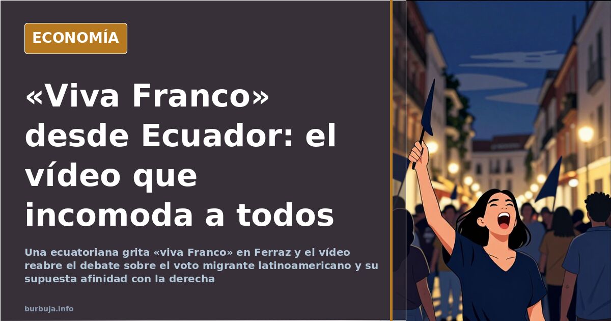 Una ecuatoriana grita «viva Franco» en Ferraz y el relato migratorio se agrieta
