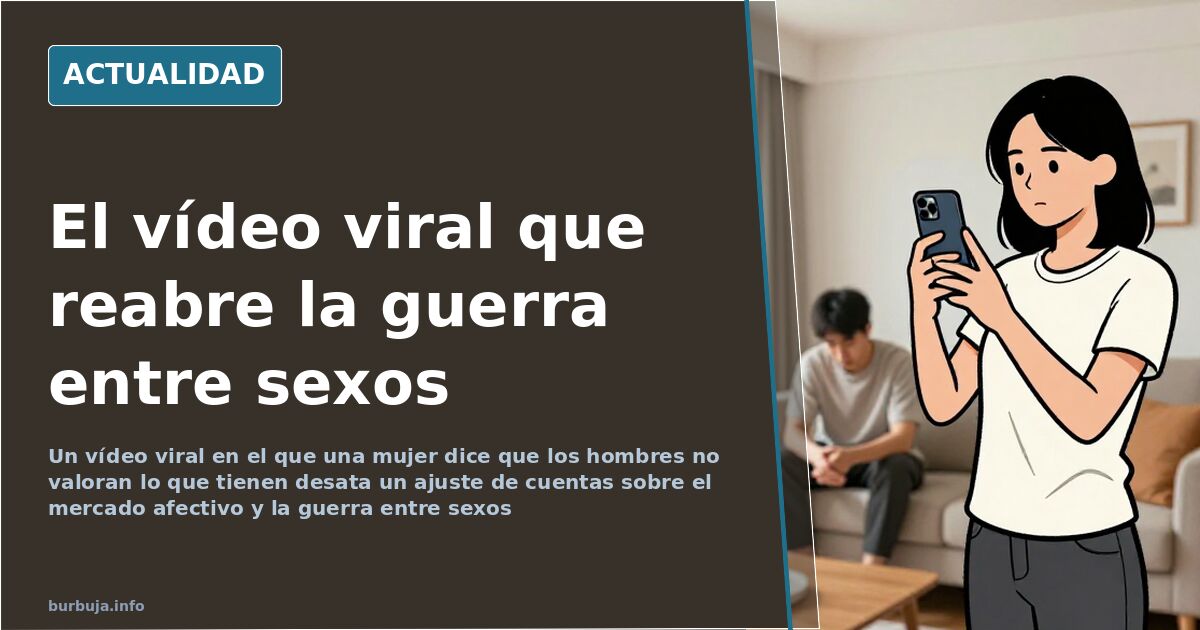 El vídeo viral que desata el ajuste de cuentas entre sexos