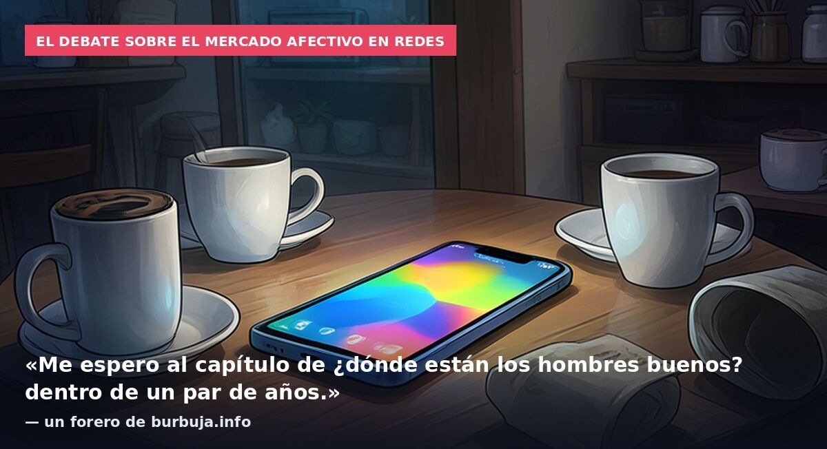 El debate sobre el mercado afectivo en redes: «Me espero al capítulo de ¿dónde están los hombres buenos? dentro de un par de años.» — un forero de burbuja.info