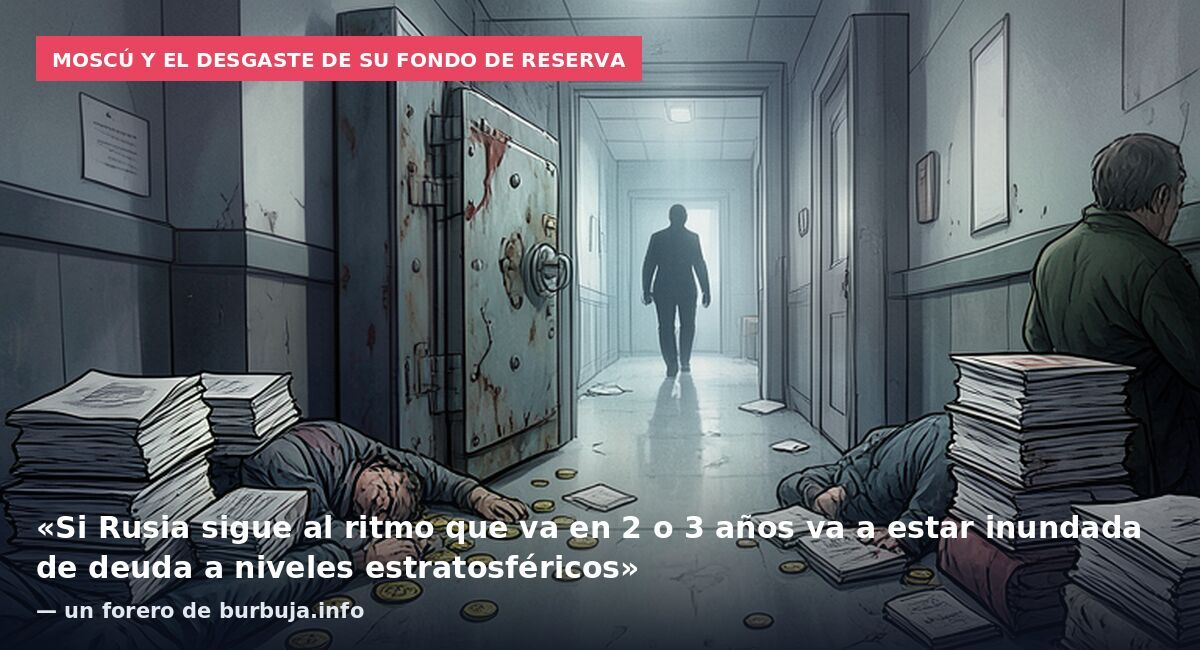 Moscú y el desgaste de su fondo de reserva: «Si Rusia sigue al ritmo que va en 2 o 3 años va a estar inundada de deuda a niveles estratosféricos» — un forero de burbuja.info