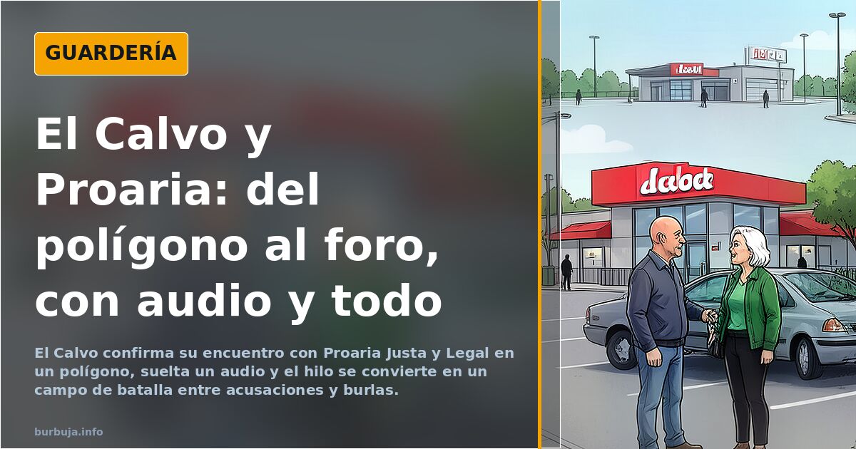 El Calvo y Proaria: del polígono al foro, con audio y todo