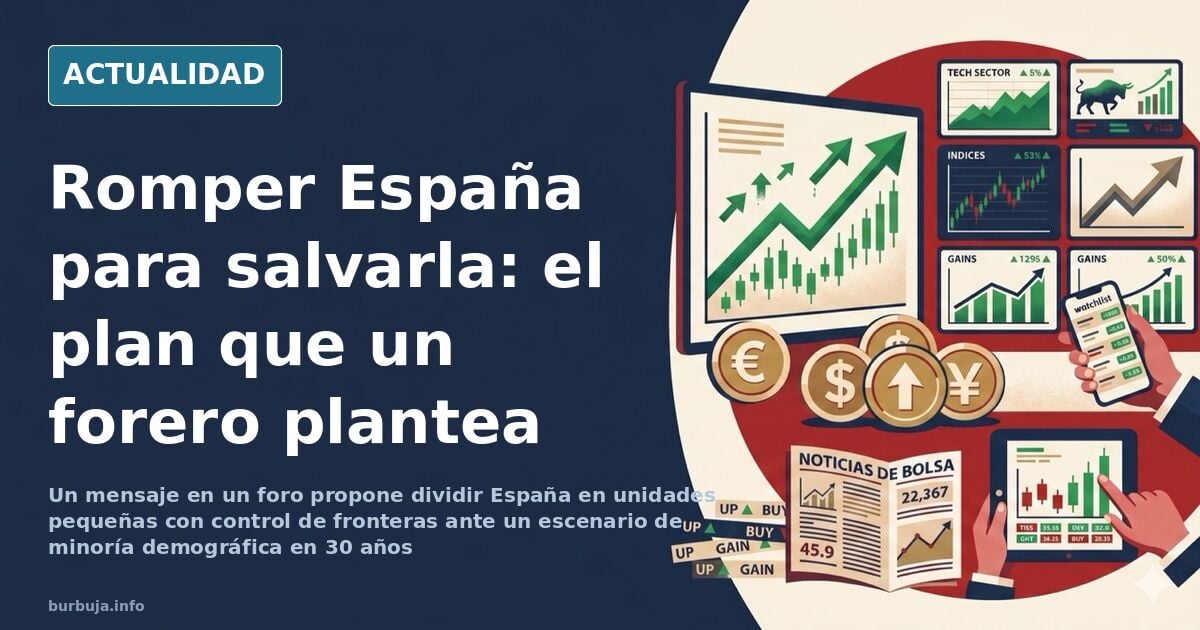 Ilustración editorial de un mapa de España fragmentado en piezas sobre una mesa, con luz natural y tonos neutros