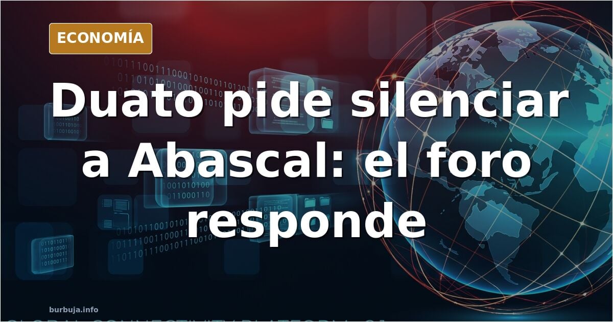 Ilustración editorial de un micrófono de estudio rodeado de figuras enfrentadas sobre un fondo azul marino y dorado
