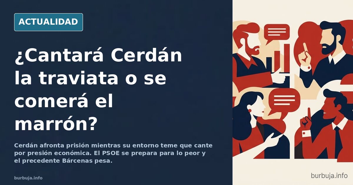 Ilustración editorial de un político entrando en prisión entre miradas de su partido y cuentas congeladas