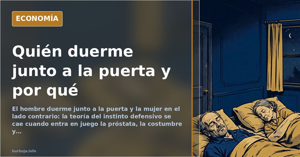El lado de la cama: quién duerme junto a la puerta y por qué