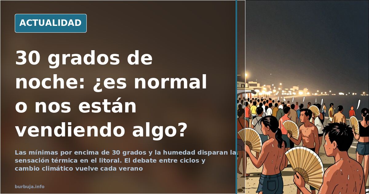 Termómetro marcando temperaturas nocturnas altas en una ciudad española durante una ola de calor