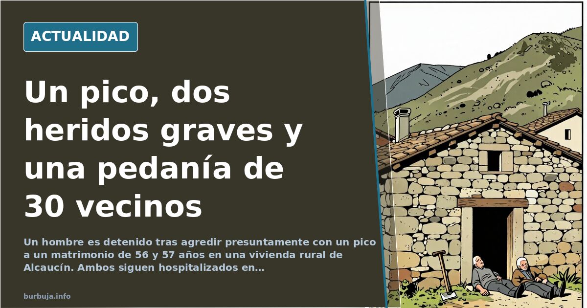 Vivienda rural aislada en la pedanía de Espino, Alcaucín, escenario del asalto con un pico a un matrimonio