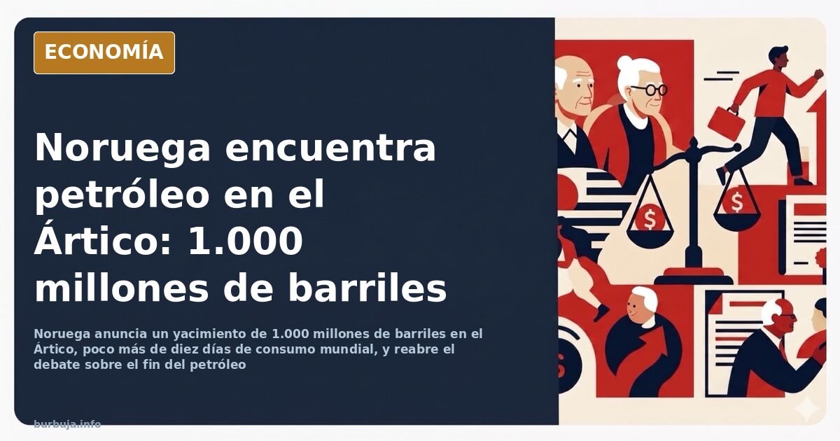 Plataforma petrolífera en aguas heladas del Ártico noruego bajo un cielo plomizo