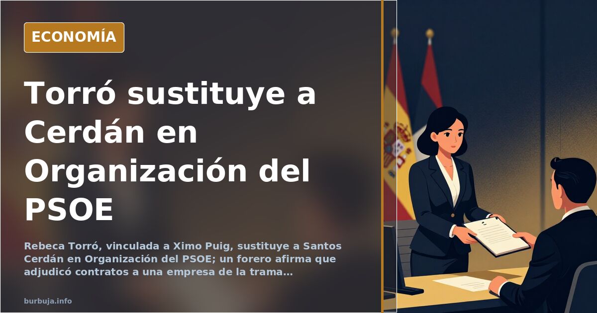 Sánchez elige a Rebeca Torró como secretaria de Organización del PSOE