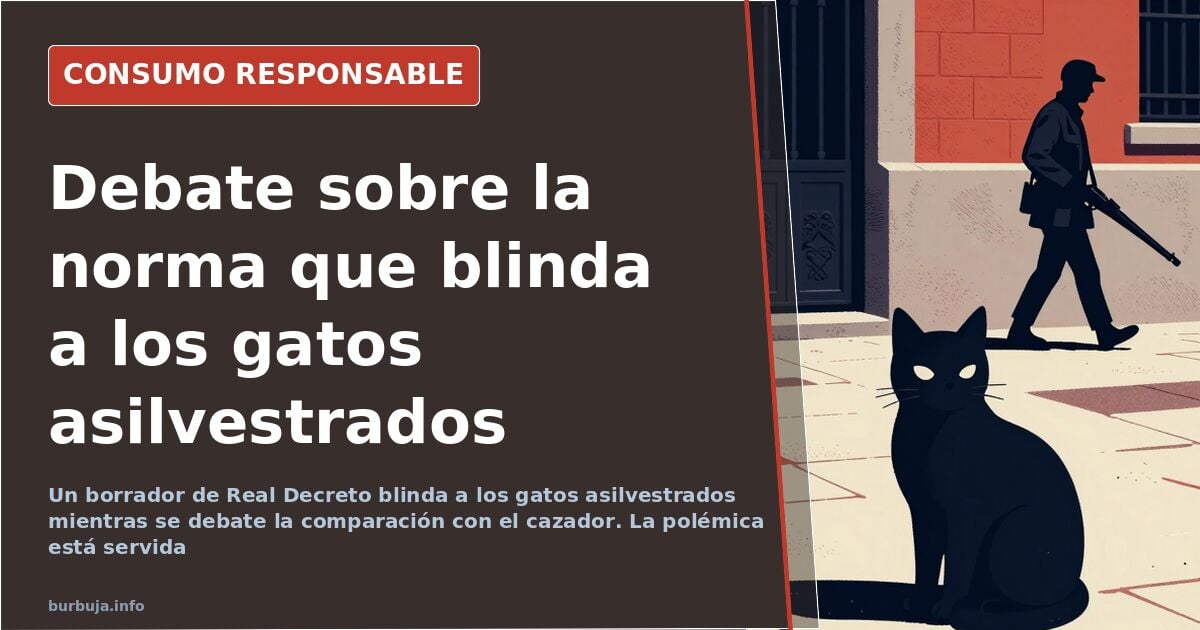 Portada de la revista Jara y Sedal junto a la silueta de un gato asilvestrado y una escopeta de caza