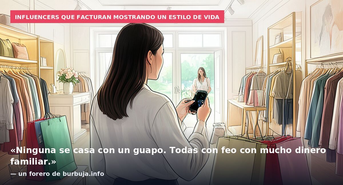 Influencers que facturan mostrando un estilo de vida: «Ninguna se casa con un guapo. Todas con feo con mucho dinero familiar.» — un forero de burbuja.info