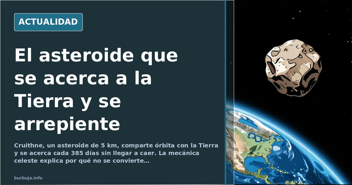 Cruithne y los asteroides coorbitales: la segunda luna que no fue