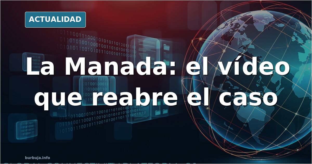 Ilustración editorial de un portal de edificio con cinco figuras masculinas y una femenina, en tonos neutros, evocando el cas