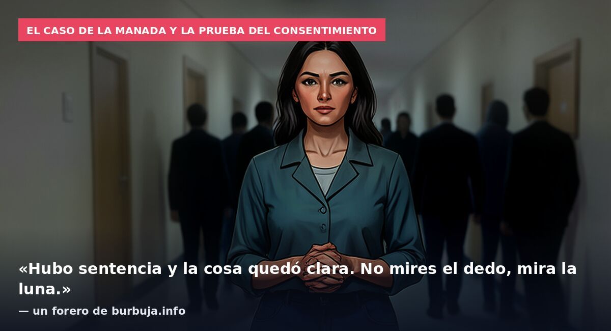 El caso de La Manada y la prueba del consentimiento: «Hubo sentencia y la cosa quedó clara. No mires el dedo, mira la luna.» — un forero de burbuja.info
