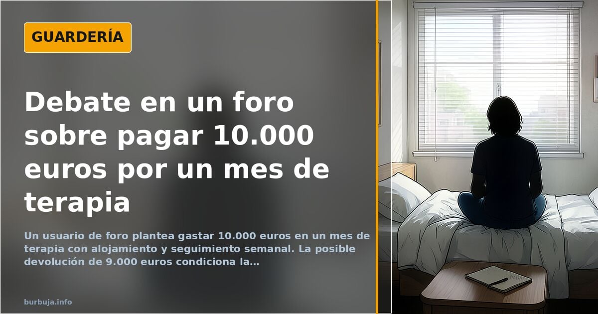 Diskussion über 10.000 Euro für einen Monat Therapie