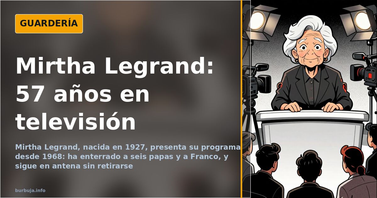 Mirtha Legrand en un plató de televisión durante su programa semanal