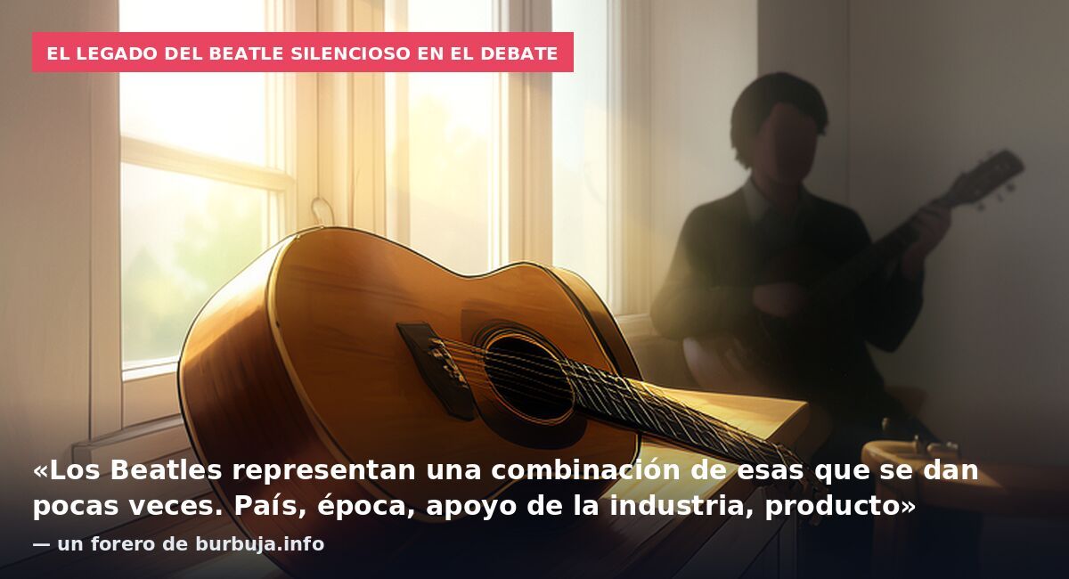 El legado del beatle silencioso en el debate: «Los Beatles representan una combinación de esas que se dan pocas veces. País, época, apoyo de la industria, producto» — un forero de burbuja.info
