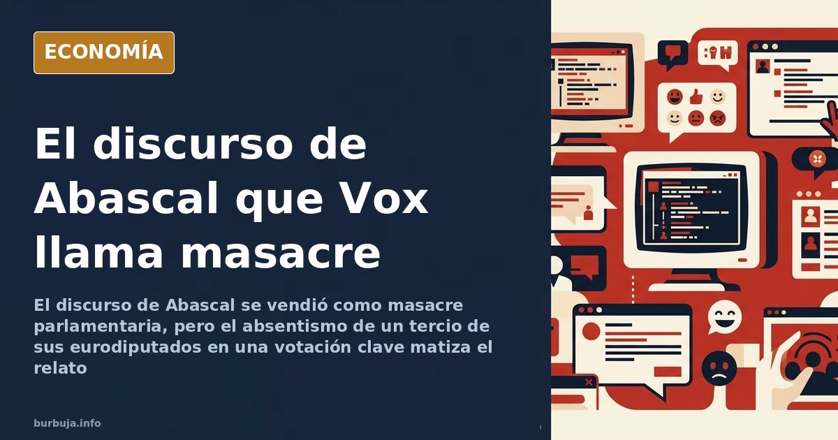Ilustración editorial de un atril parlamentario vacío con papeles y micrófono bajo luz dorada sobre fondo azul marino