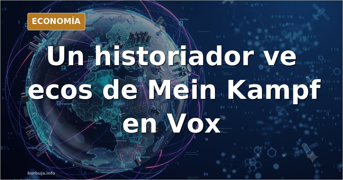 Ilustración editorial de un certificado racial con sello y genealogía, símbolo del discurso de Vox sobre inmigración comparad