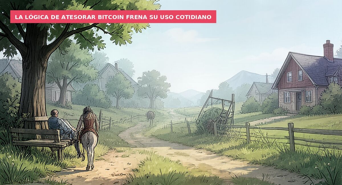 La lógica de atesorar bitcoin frena su uso cotidiano