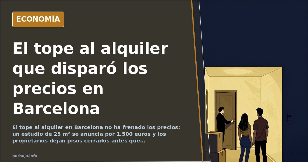 El tope al alquiler en Barcelona: la ley que encareció el mercado
