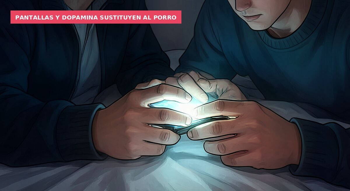 Pantallas y dopamina sustituyen al porro