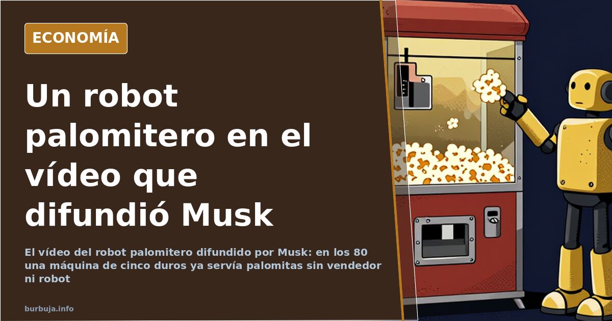 Un forero: el robot palomitero de Musk cuesta «decenas de miles»