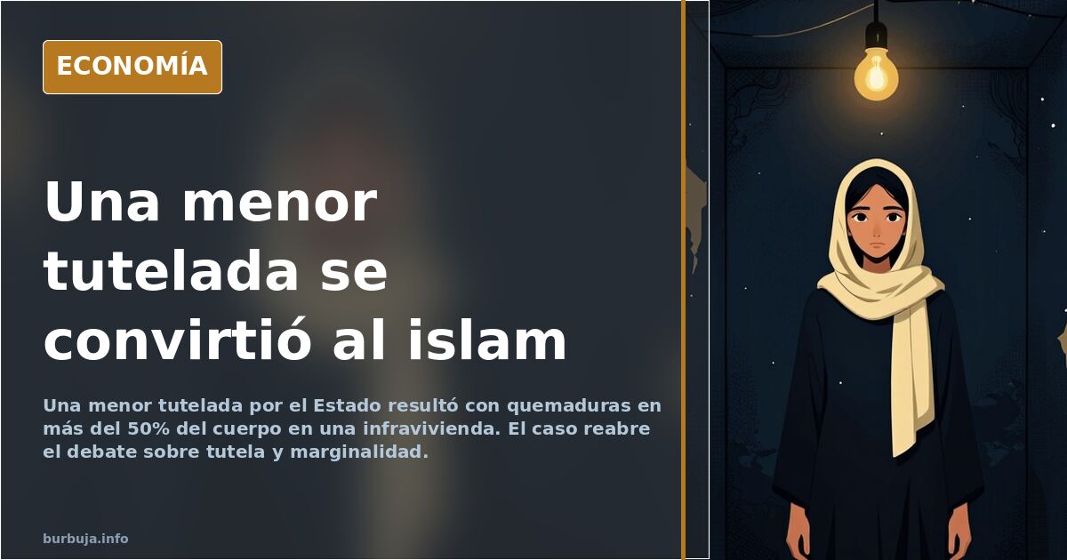 Una menor tutelada, quemada tras convertirse al islam