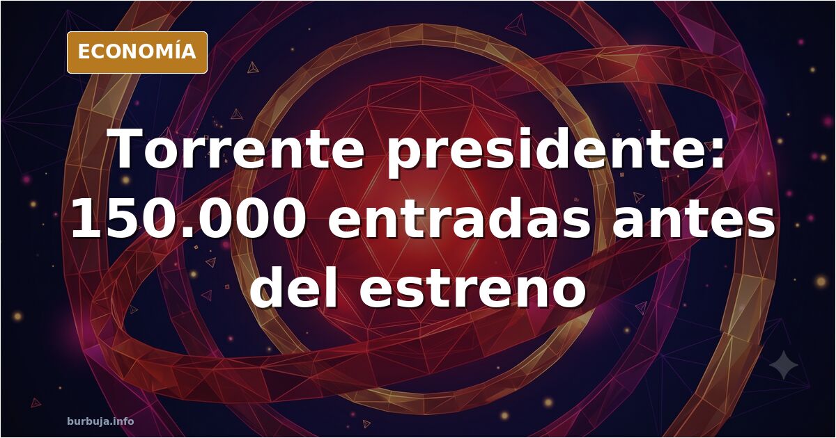 Cartel promocional de Torrente presidente con el personaje caracterizado como político ante un atril