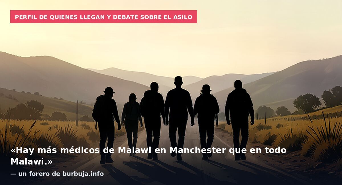 Perfil de quienes llegan y debate sobre el asilo: «Hay más médicos de Malawi en Manchester que en todo Malawi.» — un forero de burbuja.info