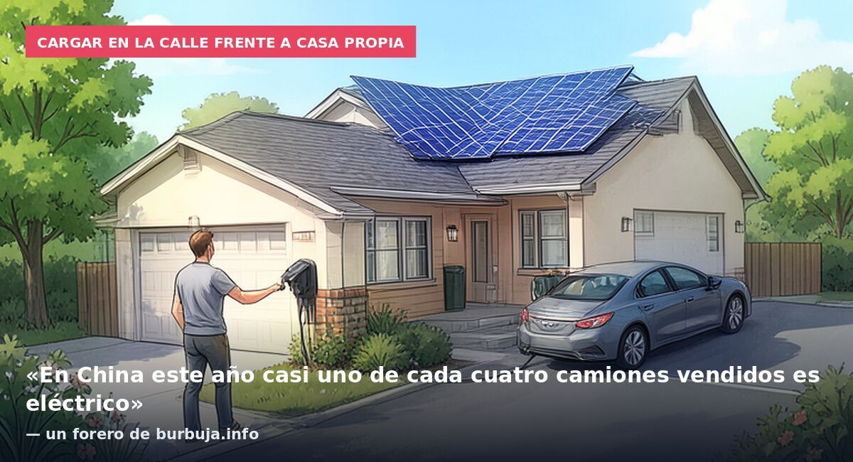 Cargar en la calle frente a casa propia: «En China este año casi uno de cada cuatro camiones vendidos es eléctrico» — un forero de burbuja.info