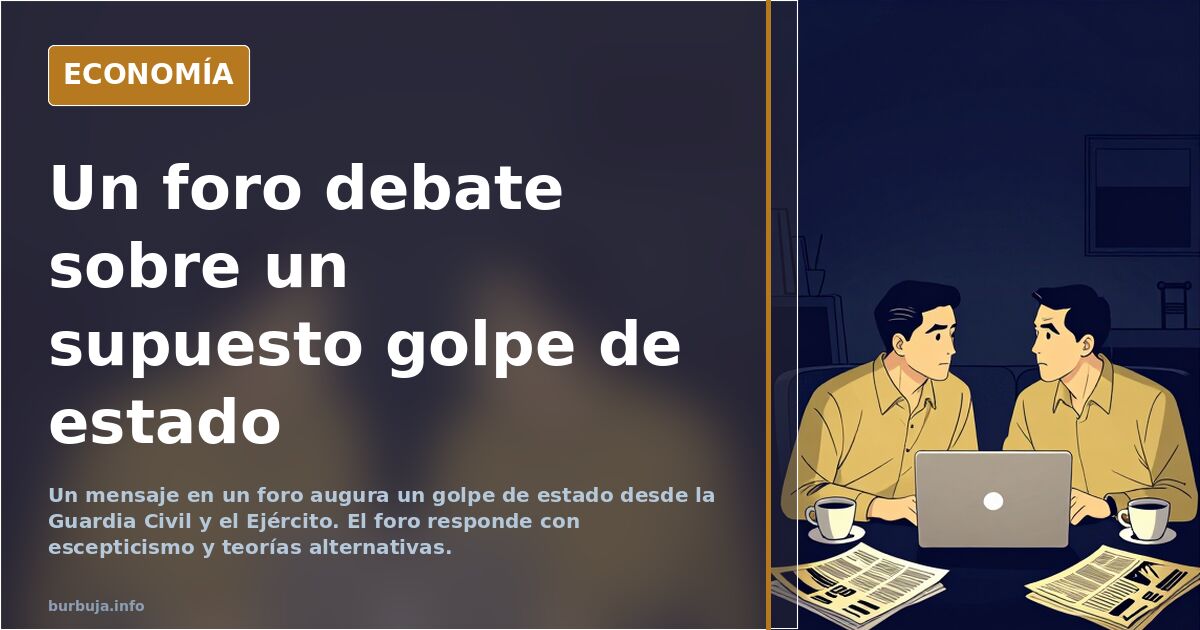 Un foro debate sobre un supuesto golpe de estado