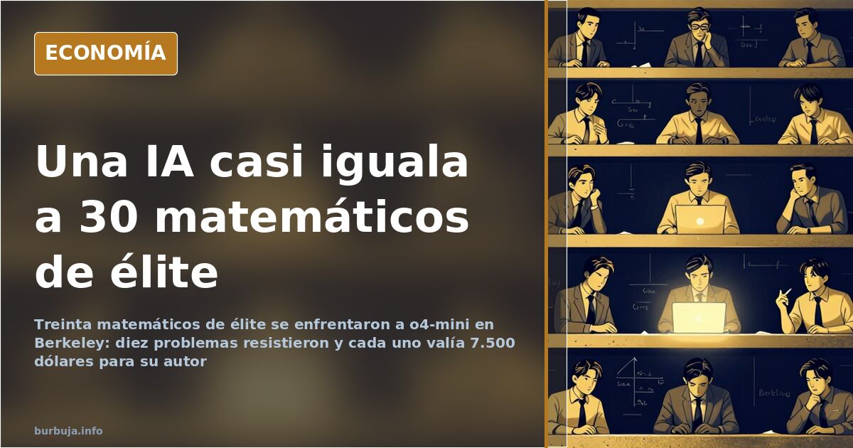 Ilustración editorial de un tablero de ajedrez con piezas doradas frente a una pantalla azul oscuro que muestra fórmulas mate