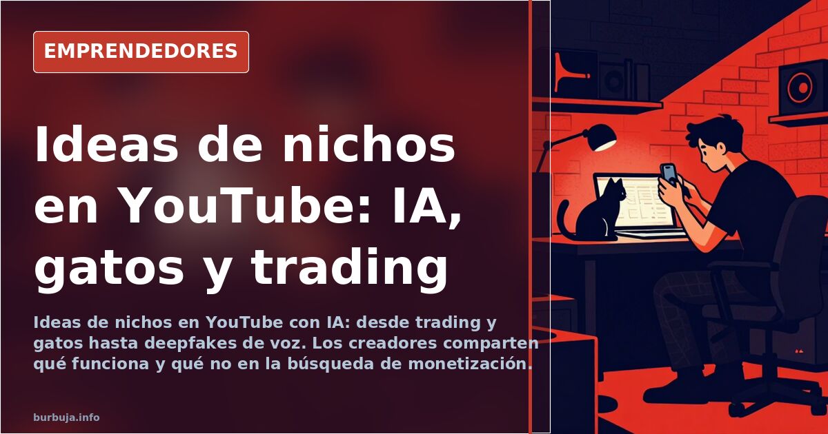 Persona frente a una pantalla editando vídeos generados con IA para un canal de YouTube