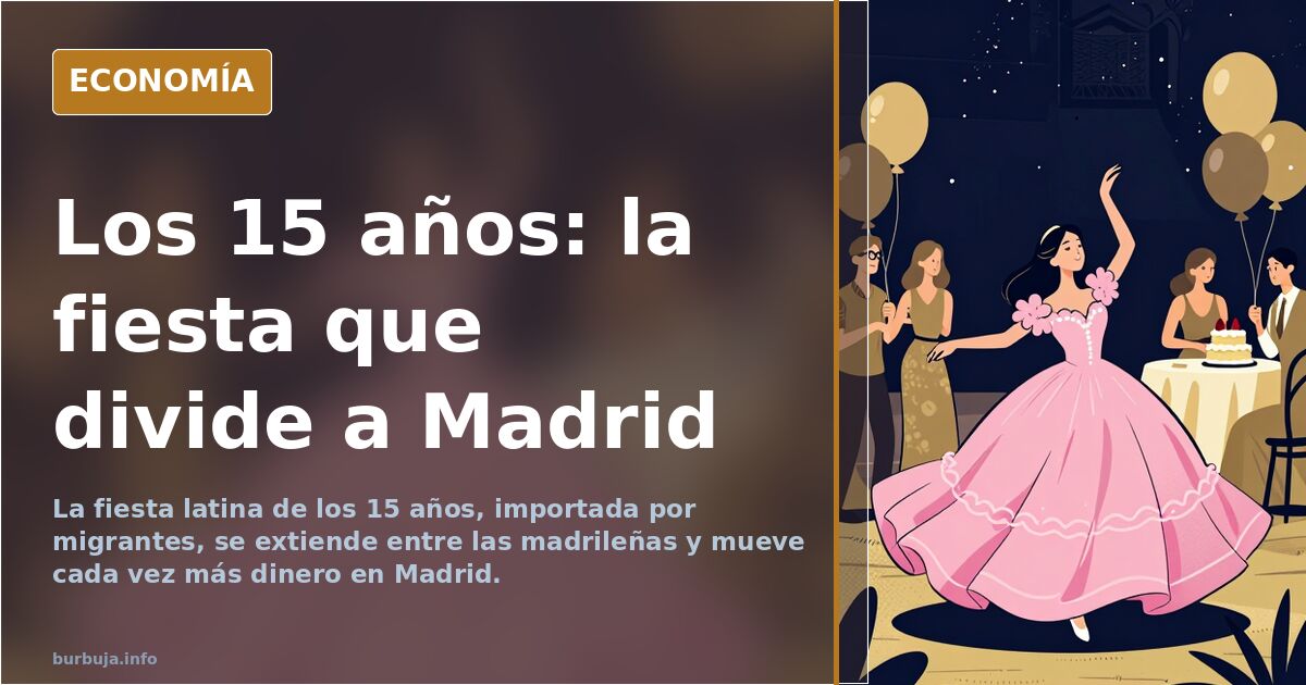 La fiesta de los 15 años se extiende entre las madrileñas