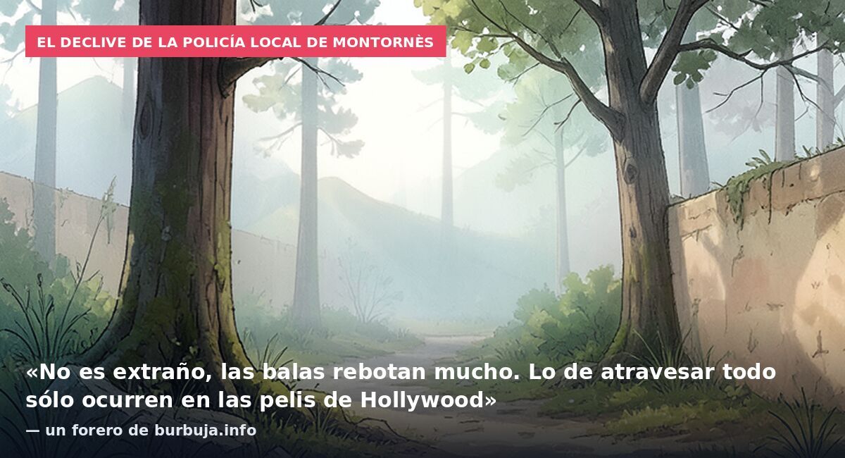 El declive de la policía local de Montornès: «No es extraño, las balas rebotan mucho. Lo de atravesar todo sólo ocurren en las pelis de Hollywood» — un forero de burbuja.info