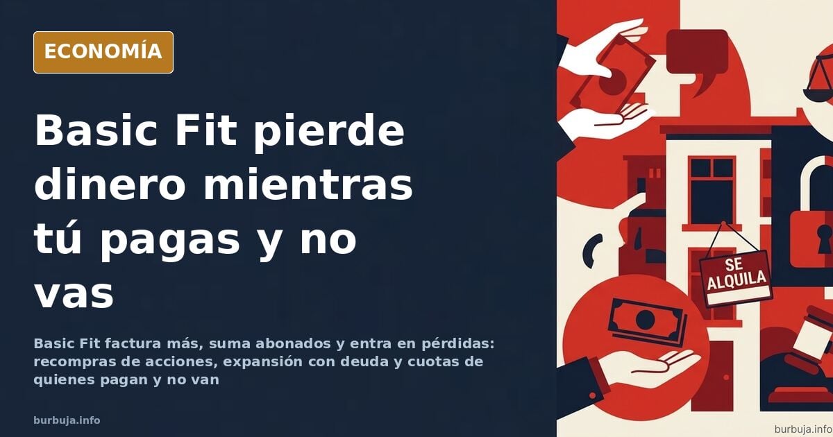 Basic Fit entra en pérdidas pese a facturar más: el negocio real es que no vayas