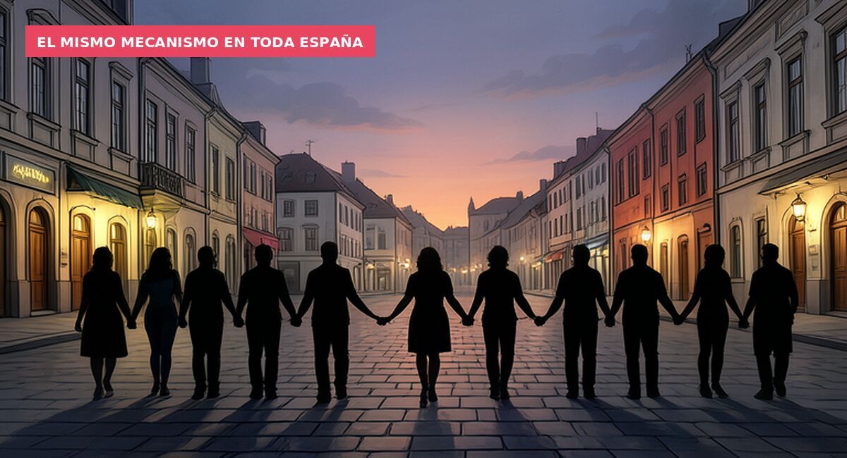El mismo mecanismo en toda España