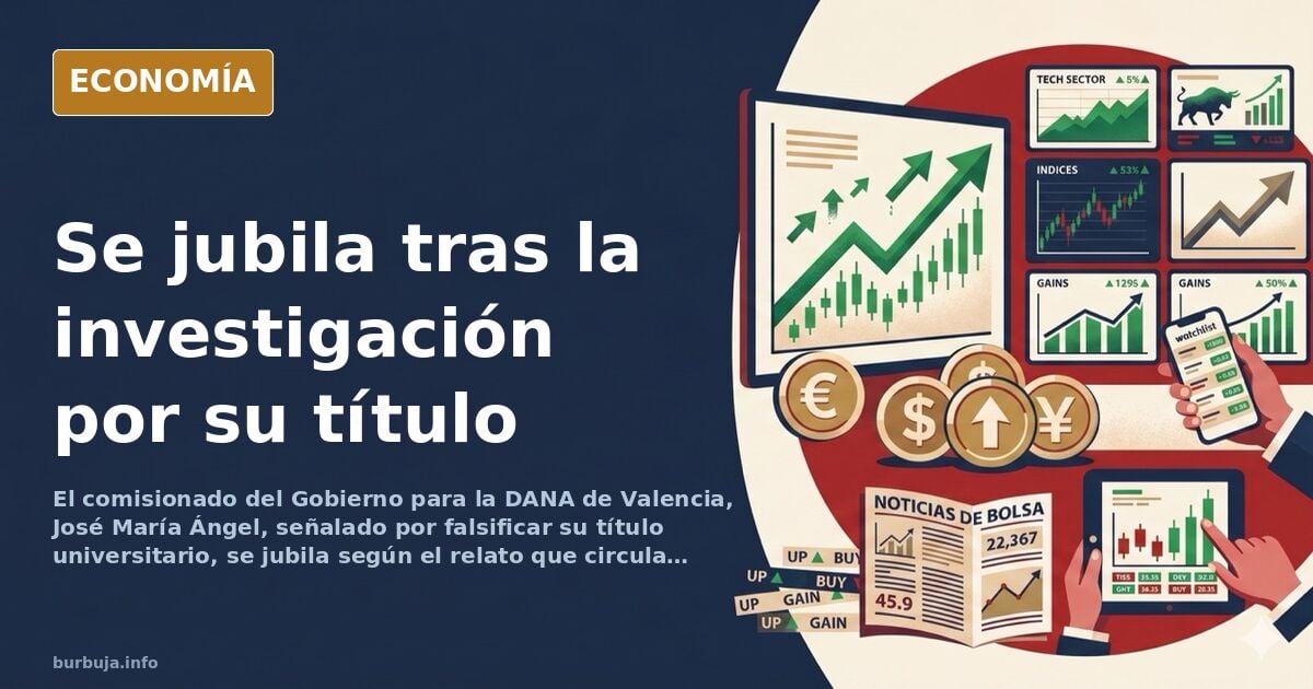 Ilustración editorial de un despacho oficial vacío con una silla retirada y un expediente archivado sobre la mesa, símbolo de